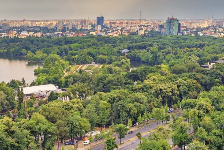 Vista aérea del Parque Herastrau
